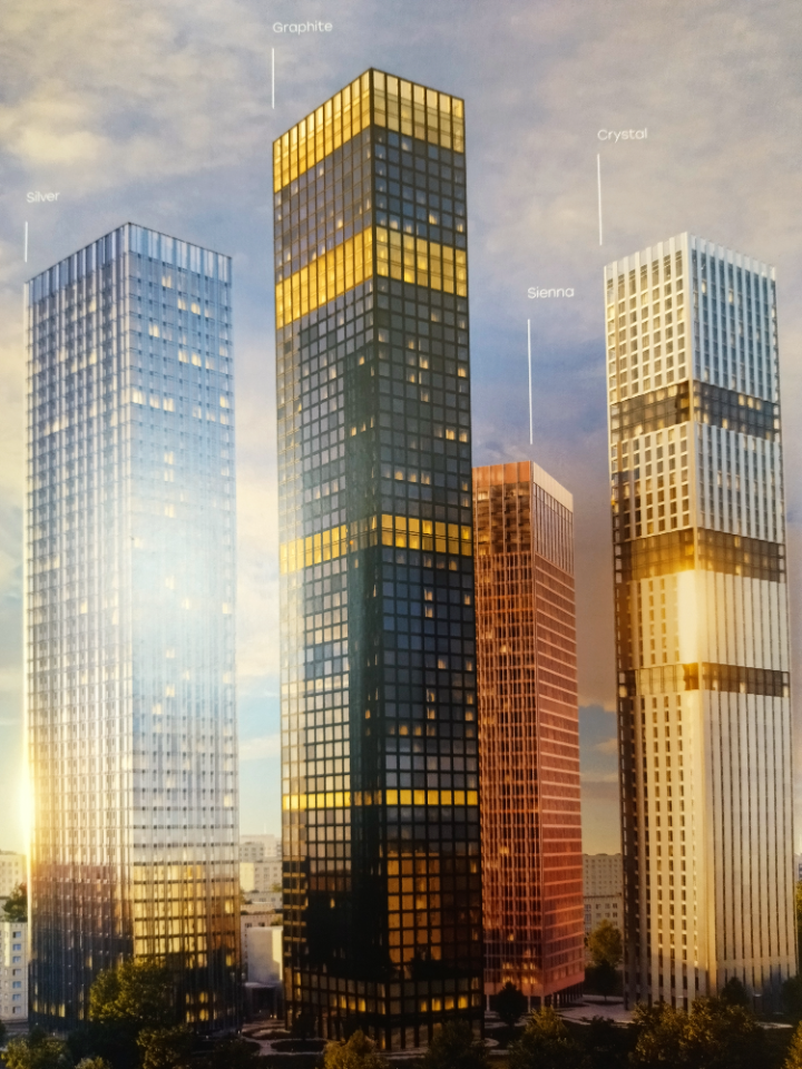 Новый жилой комплекс «SYMPHONY 34» является воплощением
прогресса и инноваций в строительстве, дизайне и организации
жилой
среды.
Интерьеры
общественных
характеризует изысканность, функциональность и лаконичность.
В жилой комплекс входят 4 небоскреба высотой от 36 - 54
этажей. Премиум класс.
В секто